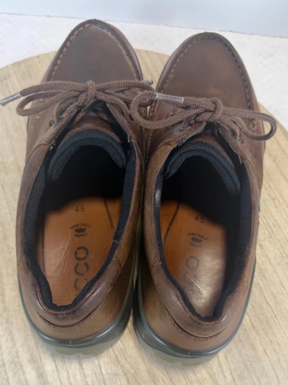 ECCO Track II GTX Mens 11 EU 45 Brown Leather Gore-Tex Waterproof Walking Shoes